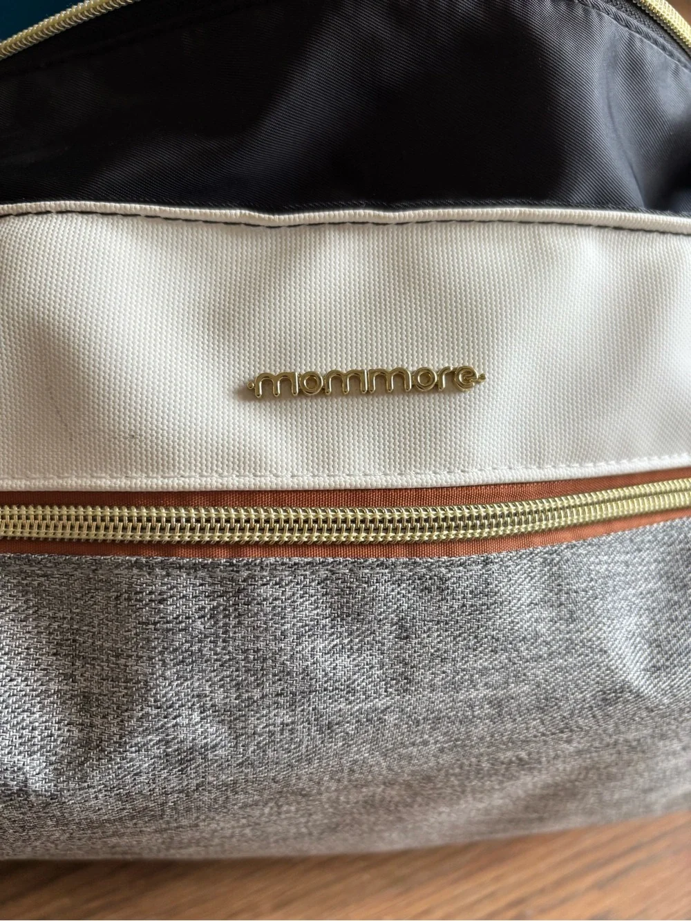 Grey, Black & Cream Breast Pump Bag - Convertible Shoulder & Tote